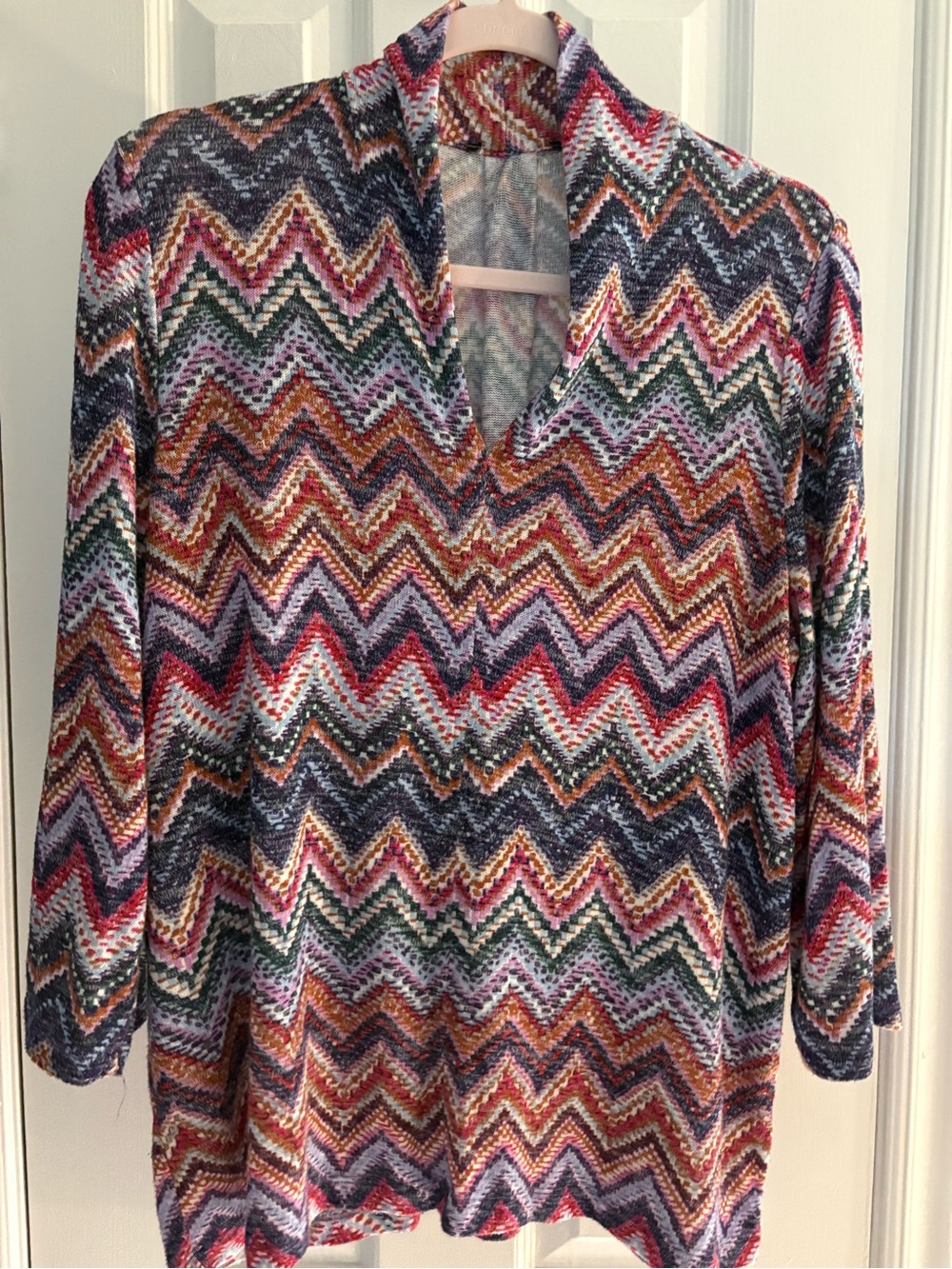 Missoni Multicolor Zigzag Knit Tunic - Pink, Red, Green, Blue, Orange, Purple